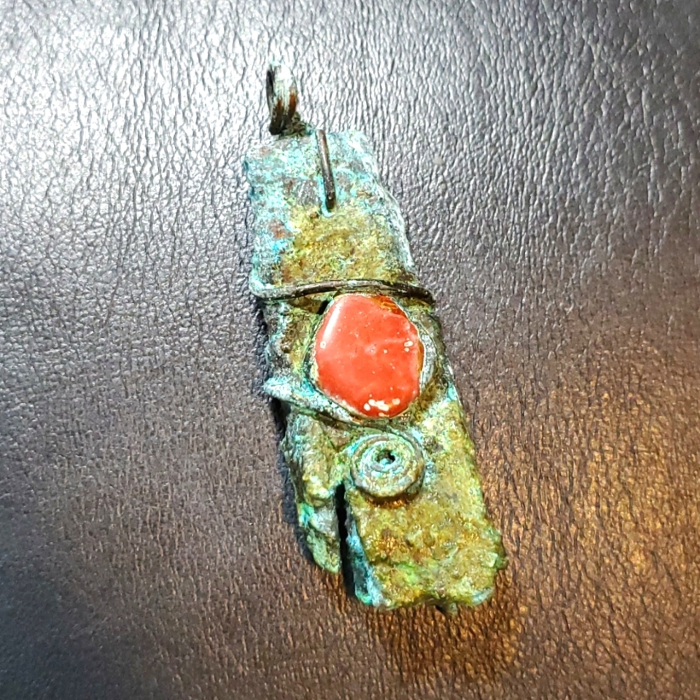 Tree Bark Nature is Beautiful pendant with chain